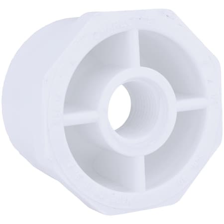 Charlotte Pipe And Foundry 2 In. SPG x 1/2 In. FPT Schedule 40 PVC Bushing PVC 02108  2400HA